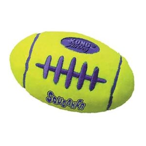 KONG air squeaker football S - 9,5x8,3x5,1cm geel