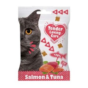 1x Soft kattensnack zalm & tonijn 50 g