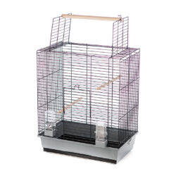 Kooi ara grijs/zwart 54x34x65,5cm