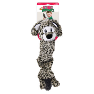 KONG stretchezz jumbo snow leopard XL - 10,2x29,9x57,8cm grijs
