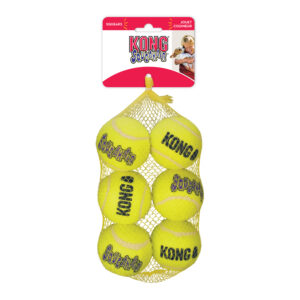 Kong squeakair balls 6-pack geel M- 6,4x6,4x6,4cm