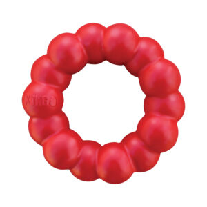 KONG RING S/M - 8,9x8,9x3,2cm rood