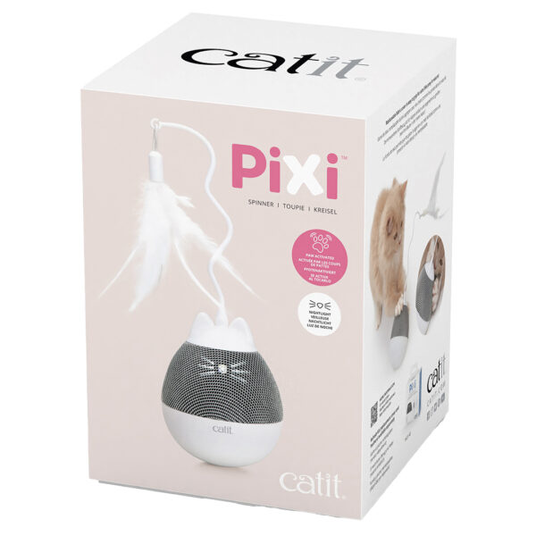 catit pixi spinner wit/grijs