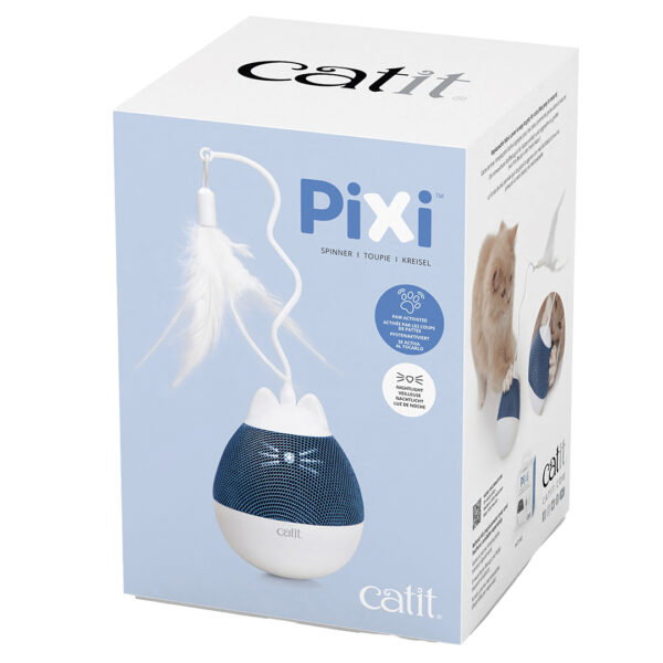 catit pixi spinner wit/blauw