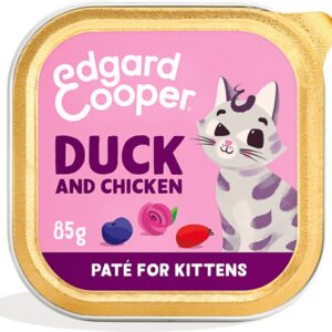 Edgard en Cooper Kattenvoer Kitten Paté Eend en Kip 85 gr