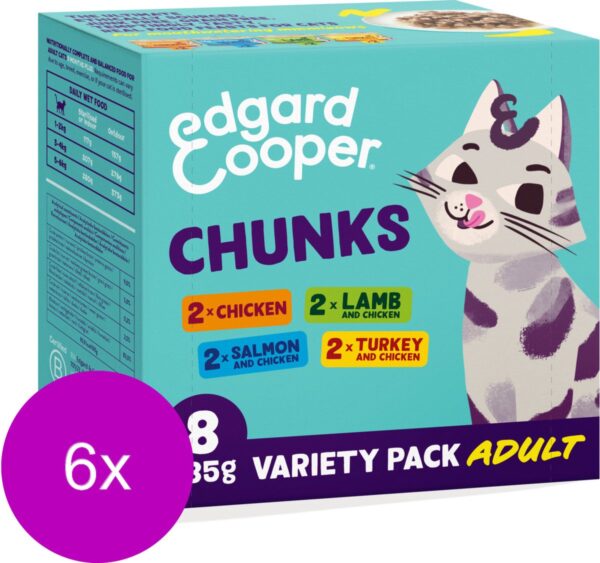 Karton : Multipack - Brokjes in saus voor volwassen katten 6x(8x85g)