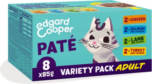 Multipack paté voor volwassen katten 8x85g