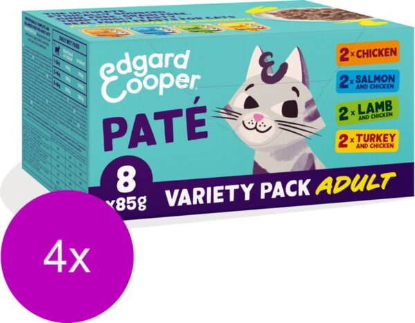 Karton : Multipack paté voor volwassen katten 4x (8x85g)