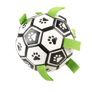 voetbal voor honden meerkleurig 18x18x18cm
