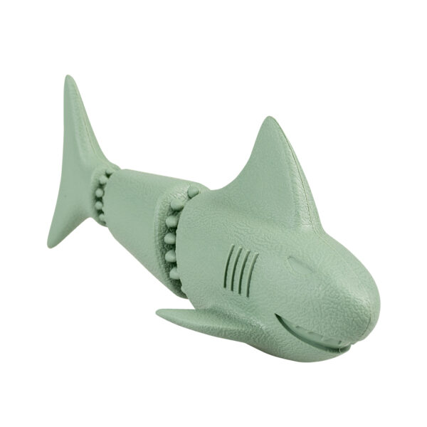 Eco rubber haai snackdispenser groen