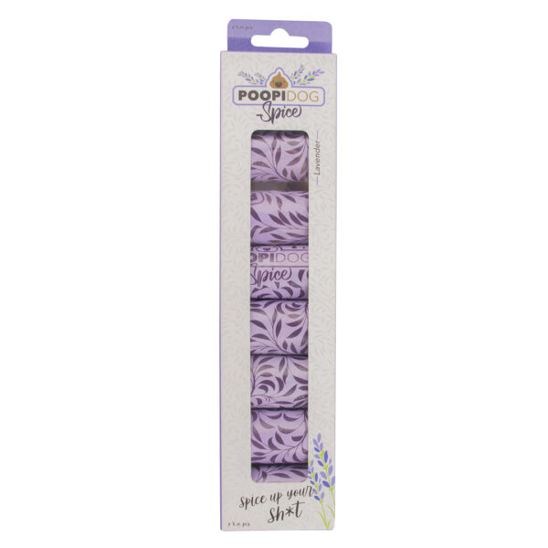 Poepzakjes Spice lavendel 8x15st - 32x19cm paars