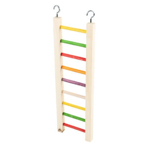 Kleurrijke houten ladder 46x12,8x2cm Meerkleurig