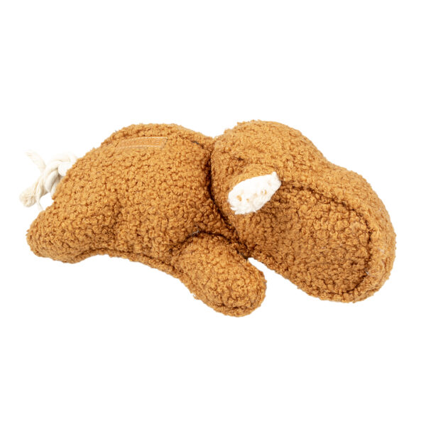 Emmy teddy stof hondenspeeltje 30x14x12cm bruin