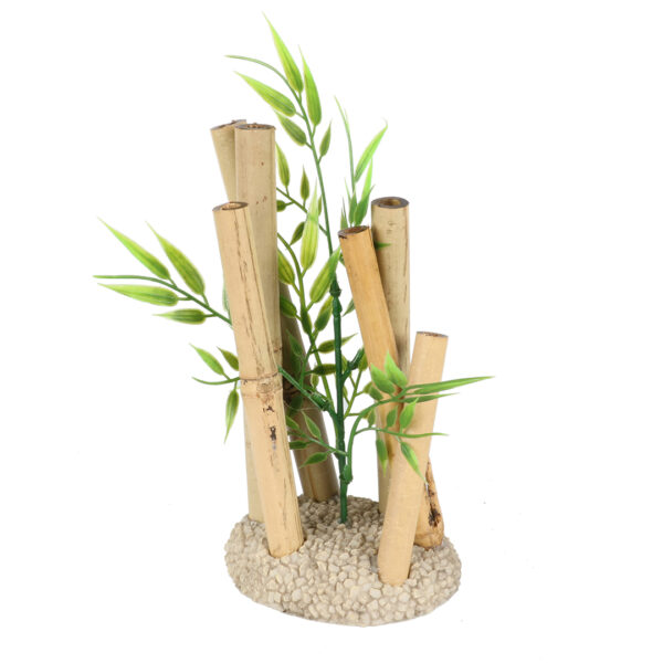 Bamboe ornament S - 8x6,5x13,5cm Meerkleurig