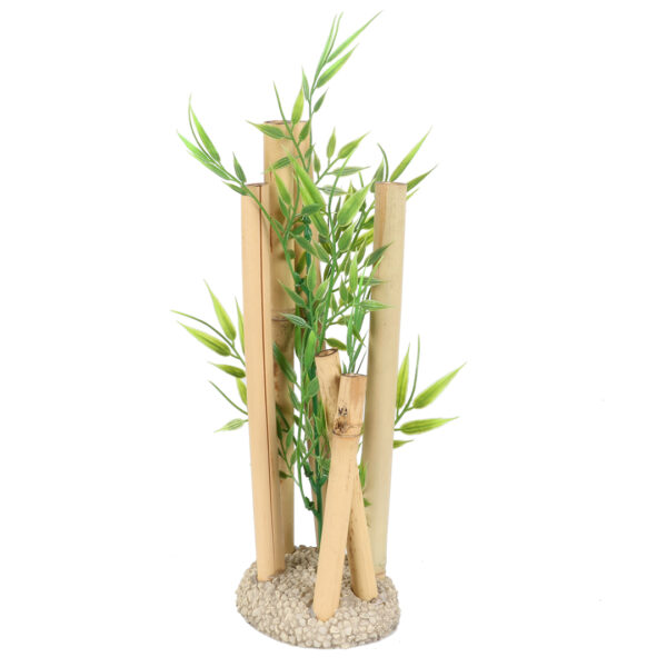 Bamboe ornament M - 10,5x8,5x19cm Meerkleurig