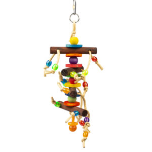Kleurrijke hanger-houten blokjes & speeltjes 28x10,2x6cm Meerkleurig