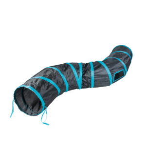Speeltunnel snake 122x25cm blauw/zwart