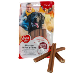 chew! Gevulde bully sticks 15cm - 10pcs -310g bruin