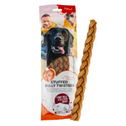 chew! Gevulde bully twisters 25,4cm - 3pcs - 198g bruin