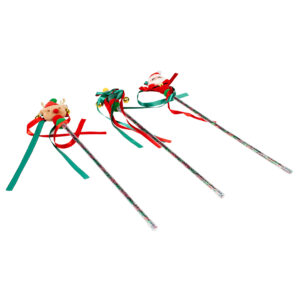 Xmas speelstok silky 40x7x3cm gemengde kleuren