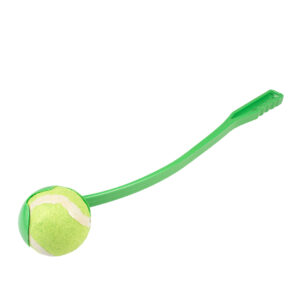 Katapult tennisbal werper 6x8x50cm - Ø6cm groen