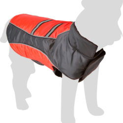 Regenjas Quin Rood A:50cm B:44-48cm C:60-70cm