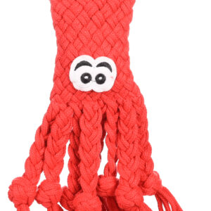 Speelgoed Jonas Touw Octopus Biebo Rood