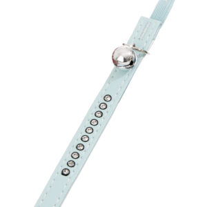 Halsband Gevoerd Monte Carlo Lichtblauw & Wit 22-25cm M