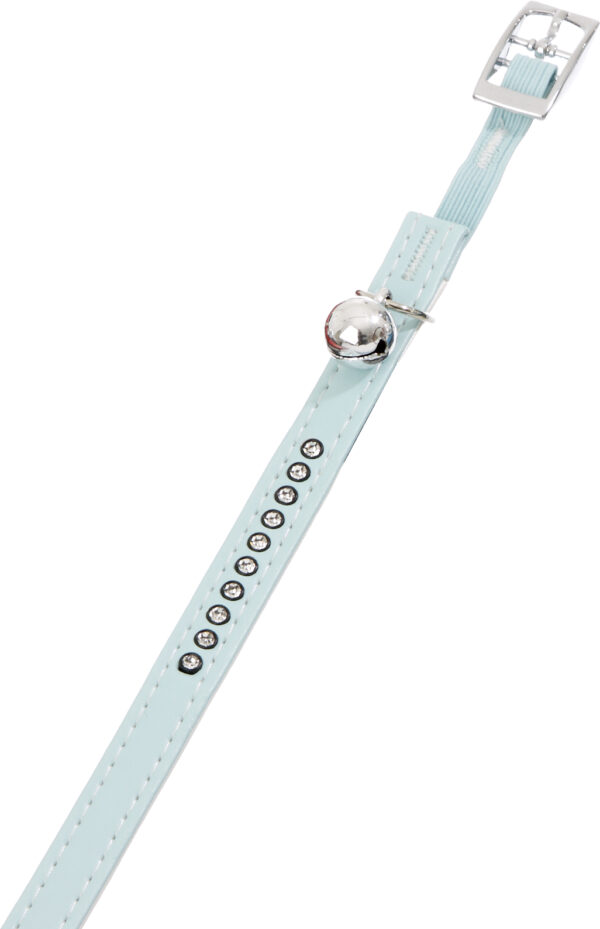 Halsband Gevoerd Monte Carlo Lichtblauw & Wit 22-25cm M