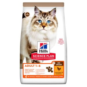 Hill's Adult Kat GraanVrij met kip 6x1,5kg