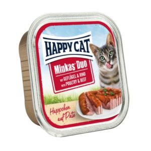 Happy Cat : Minkas Duo - Gevogelte & Rund 12x 100 gram